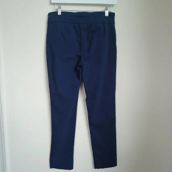 Chicos Pants Perfect Stretch Pull On Navy Blue Womens size Small Short - Picture 3 of 7